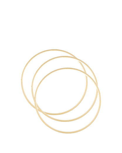 Bamboo Macrame Hoops