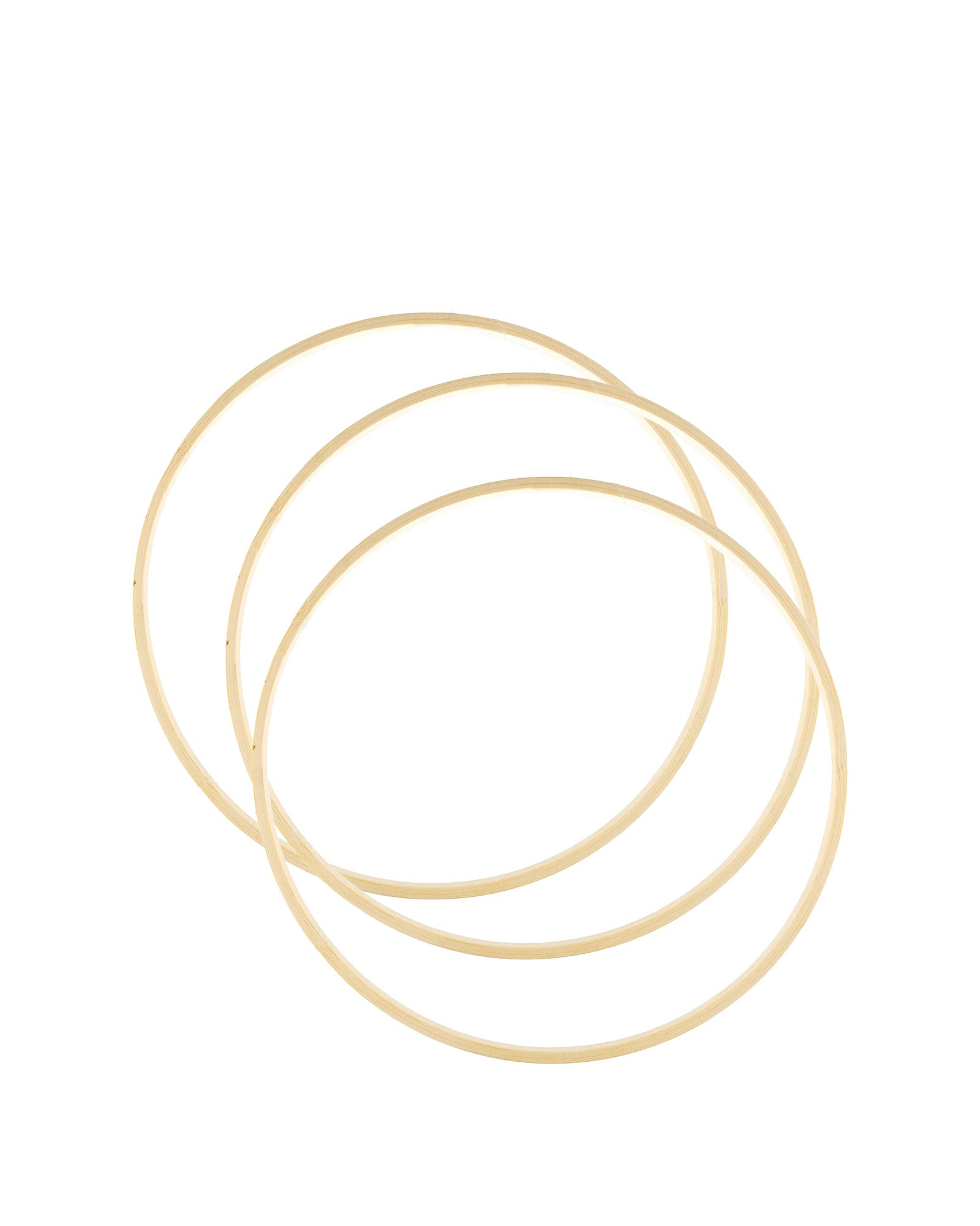 Bamboo Macrame Hoops