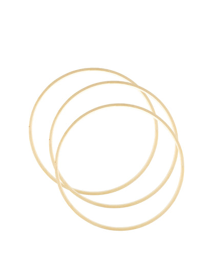 Bamboo Macrame Hoops
