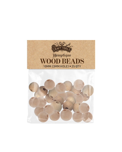 Wood Macramé Beads