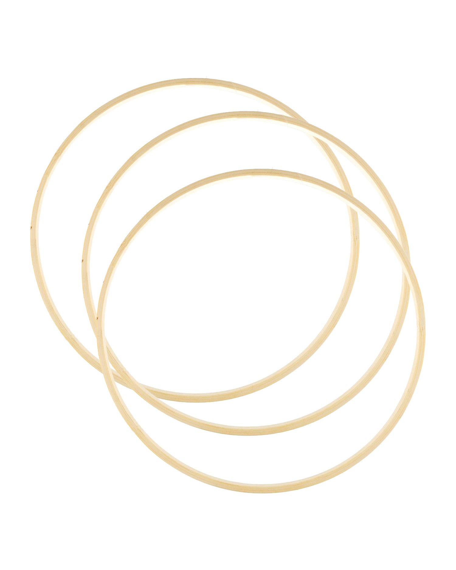 Bamboo Macrame Hoops