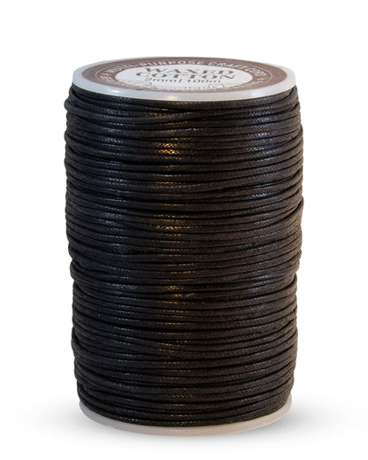 Waxed Cotton Cord 100m Spools