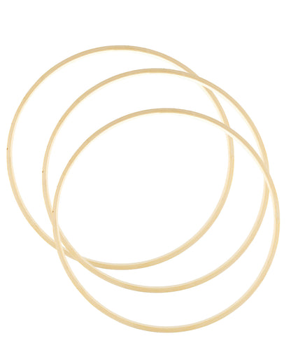 Bamboo Macrame Hoops