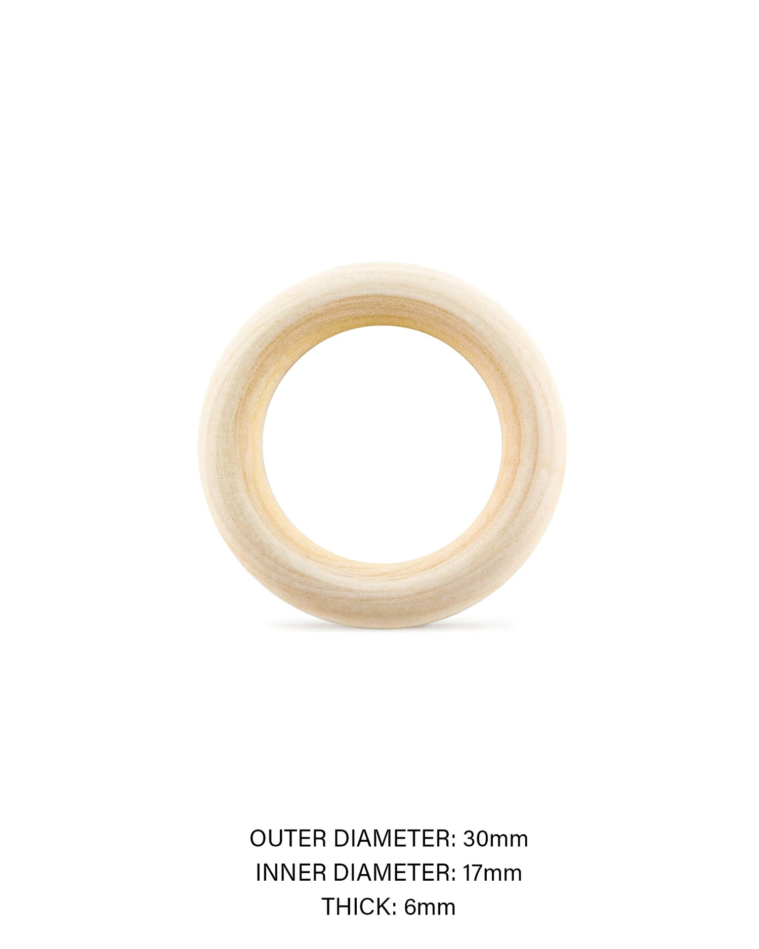Wood Macramé Rings