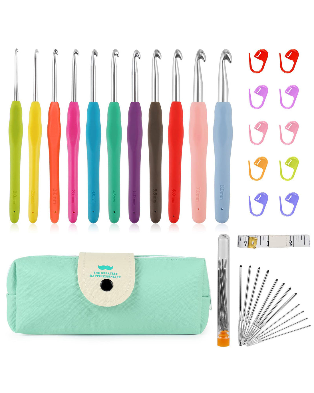 36-Piece Crochet Kit with Storage Case