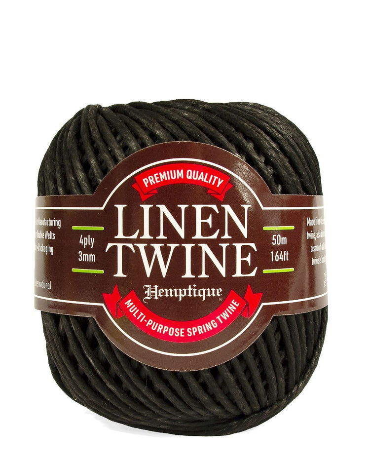 Linen Twine Black