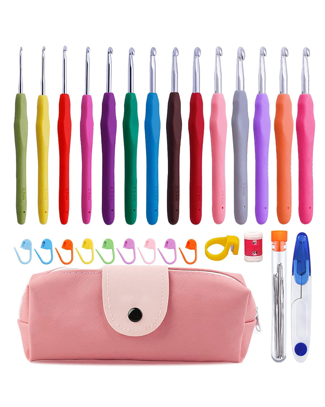 40-Piece Crochet Kit with Storage Case
