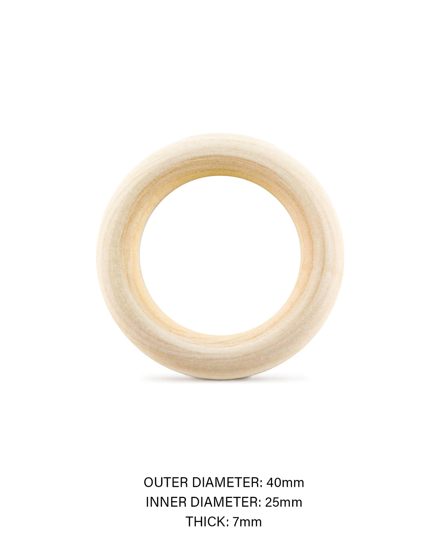 Wood Macramé Rings