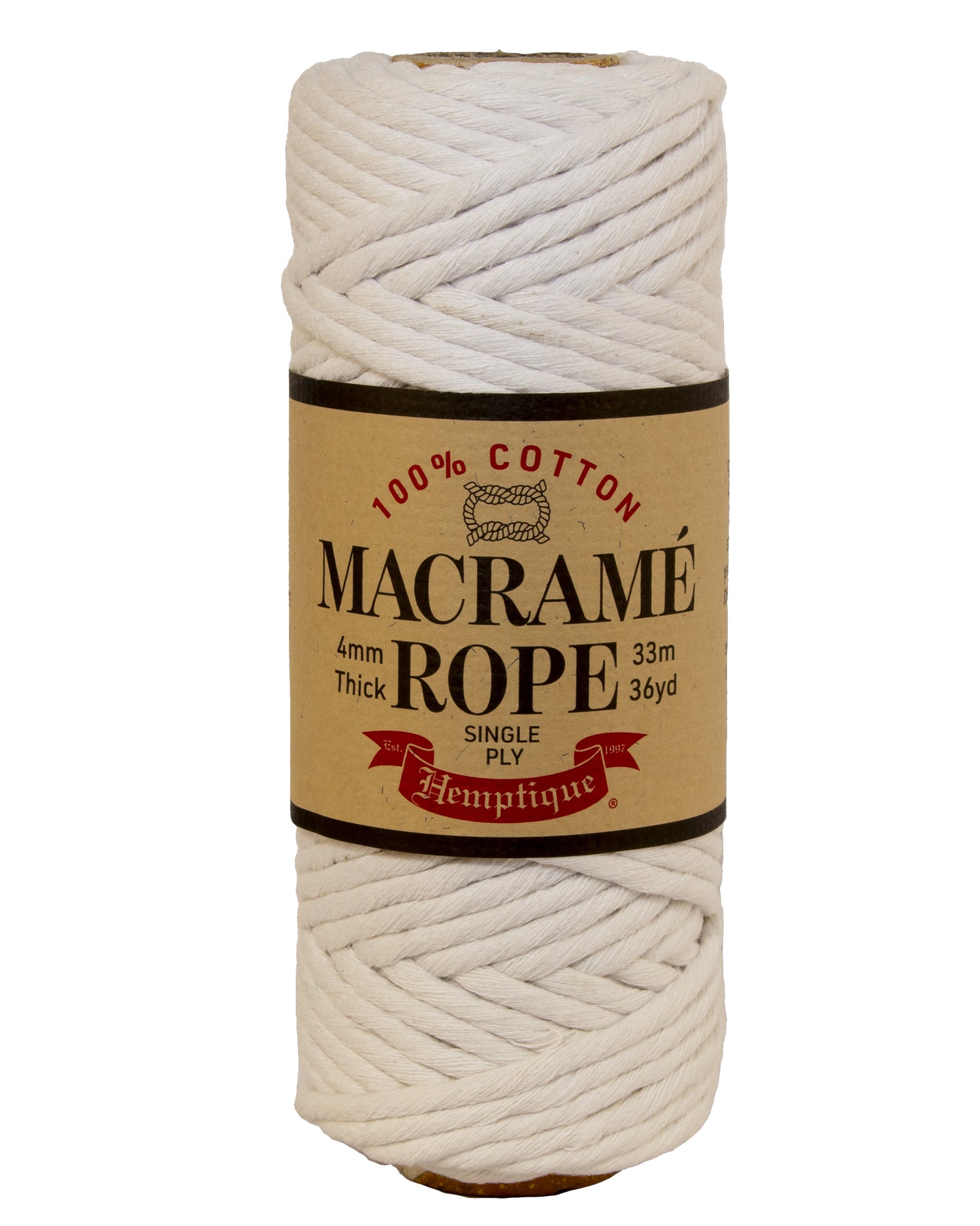 Single Ply Egyptian Cotton Macramé Rope