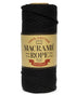 Double Twist Black Cotton Macramé Rope 4mm