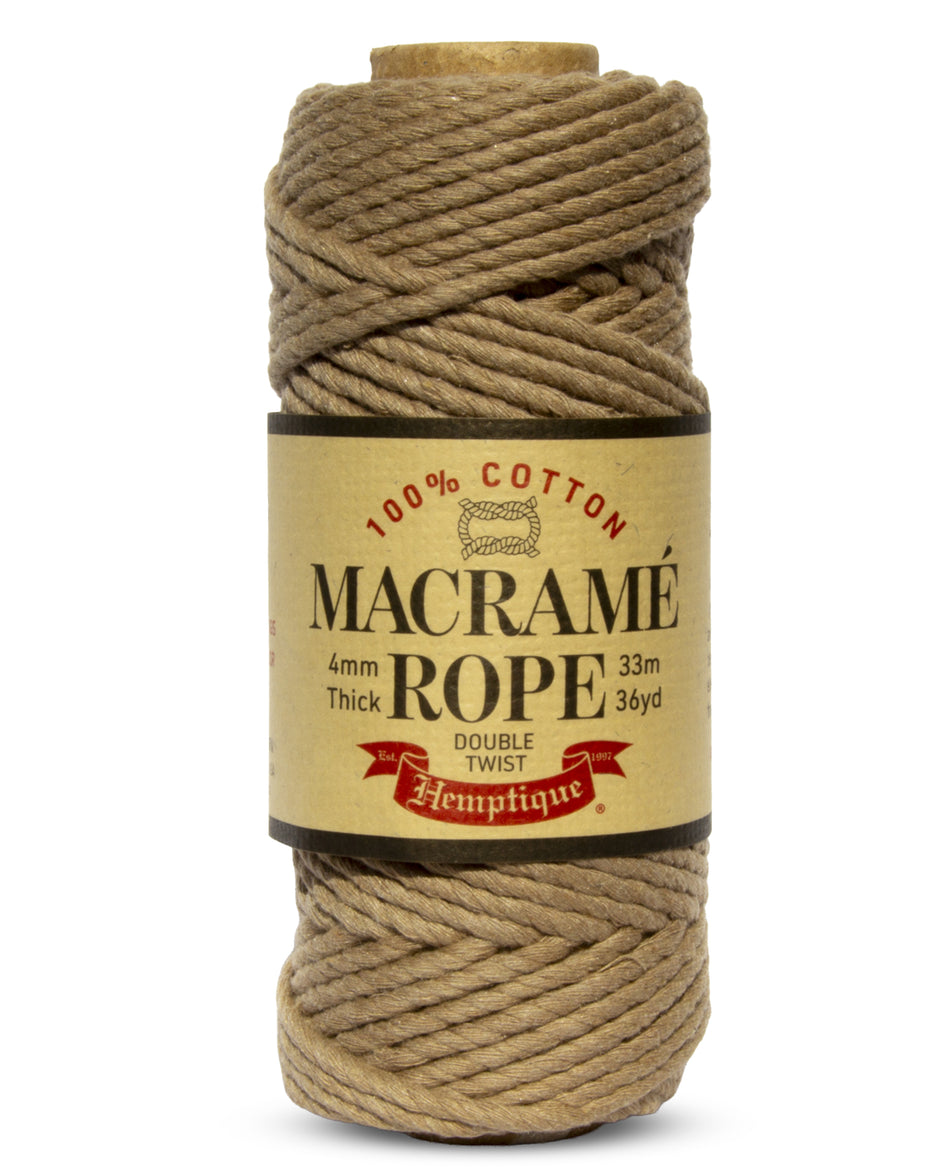 Macromey Rope Double Twist Egyptian Cotton Macramé Rope