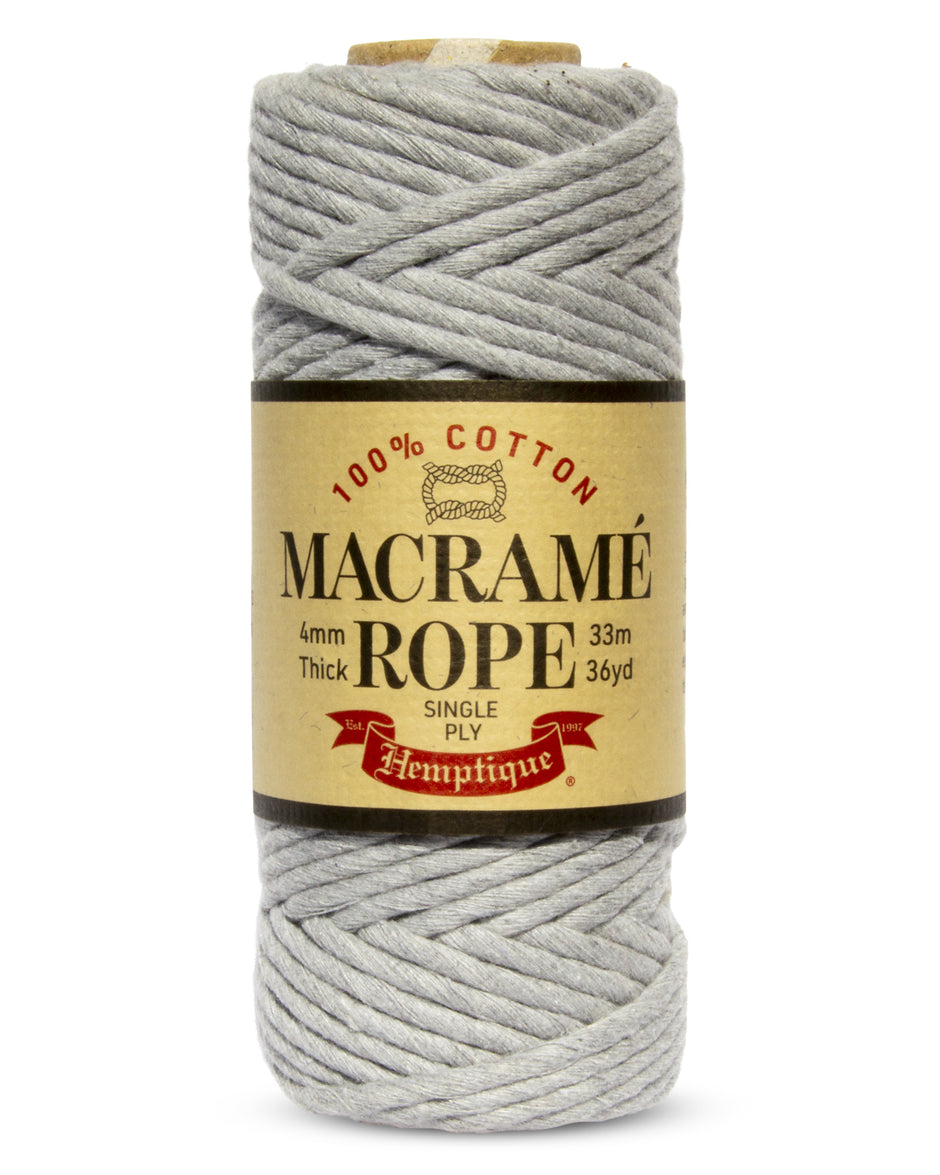 Single Rope Macrame Single Ply Egyptian Cotton Macramé Rope