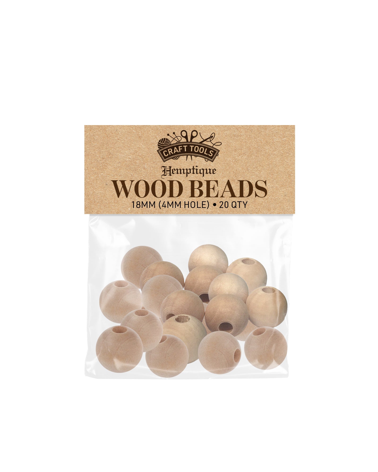 Wood Macramé Beads
