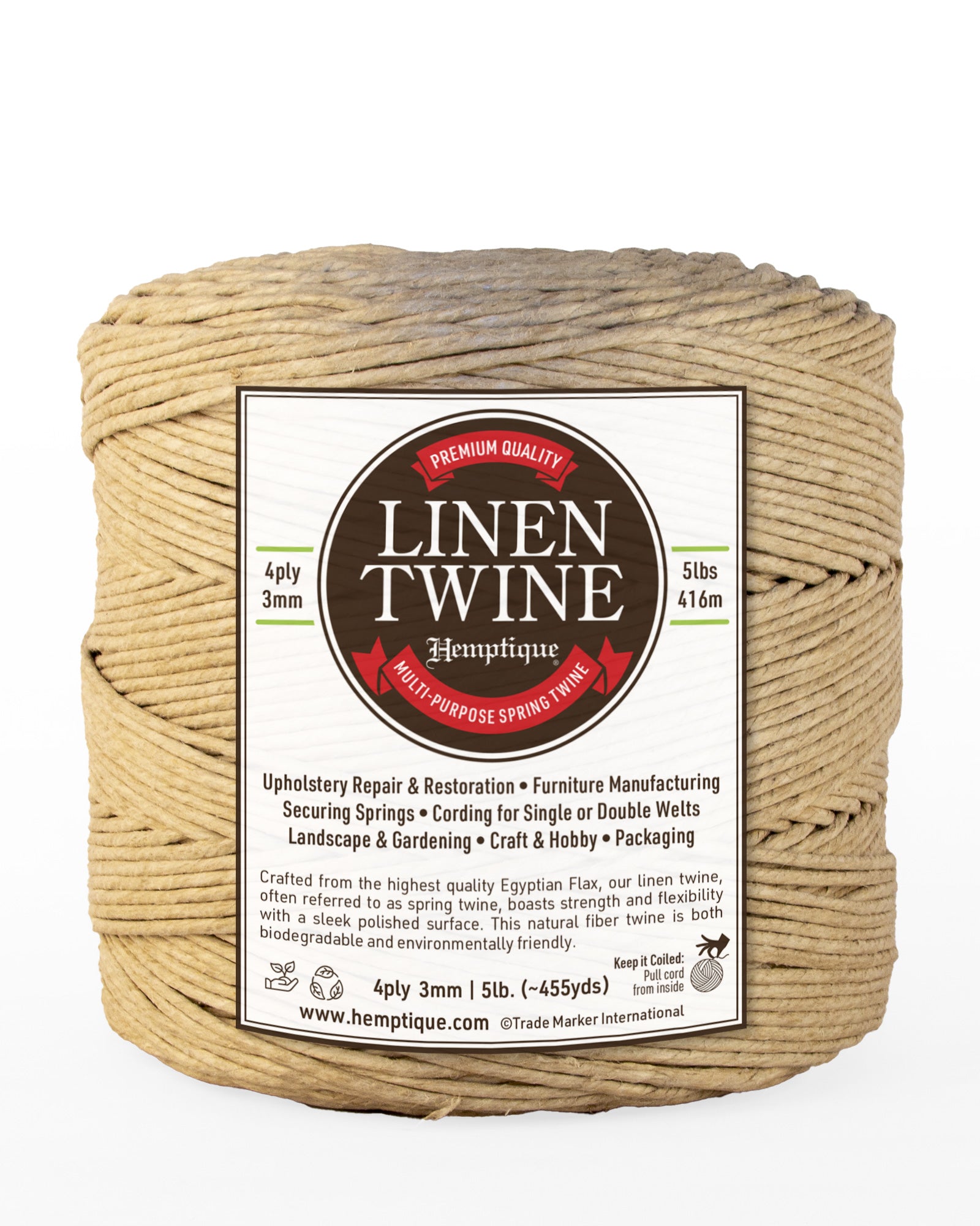 Premium Linen Spring Twine 5lb. Mega Spool