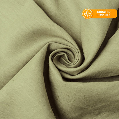 Jade Organic Hemp &amp; Raw Silk Fabric