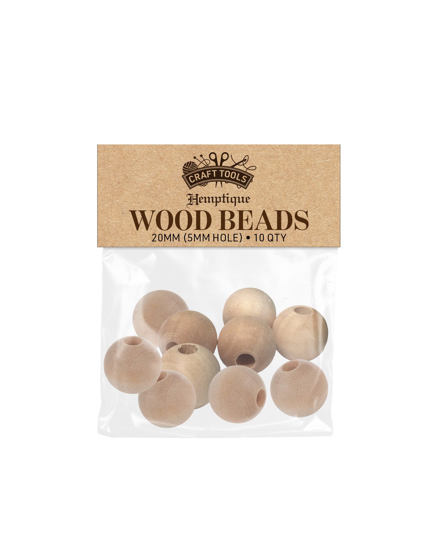 Wood Macramé Beads