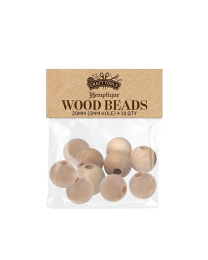 Wood Macramé Beads