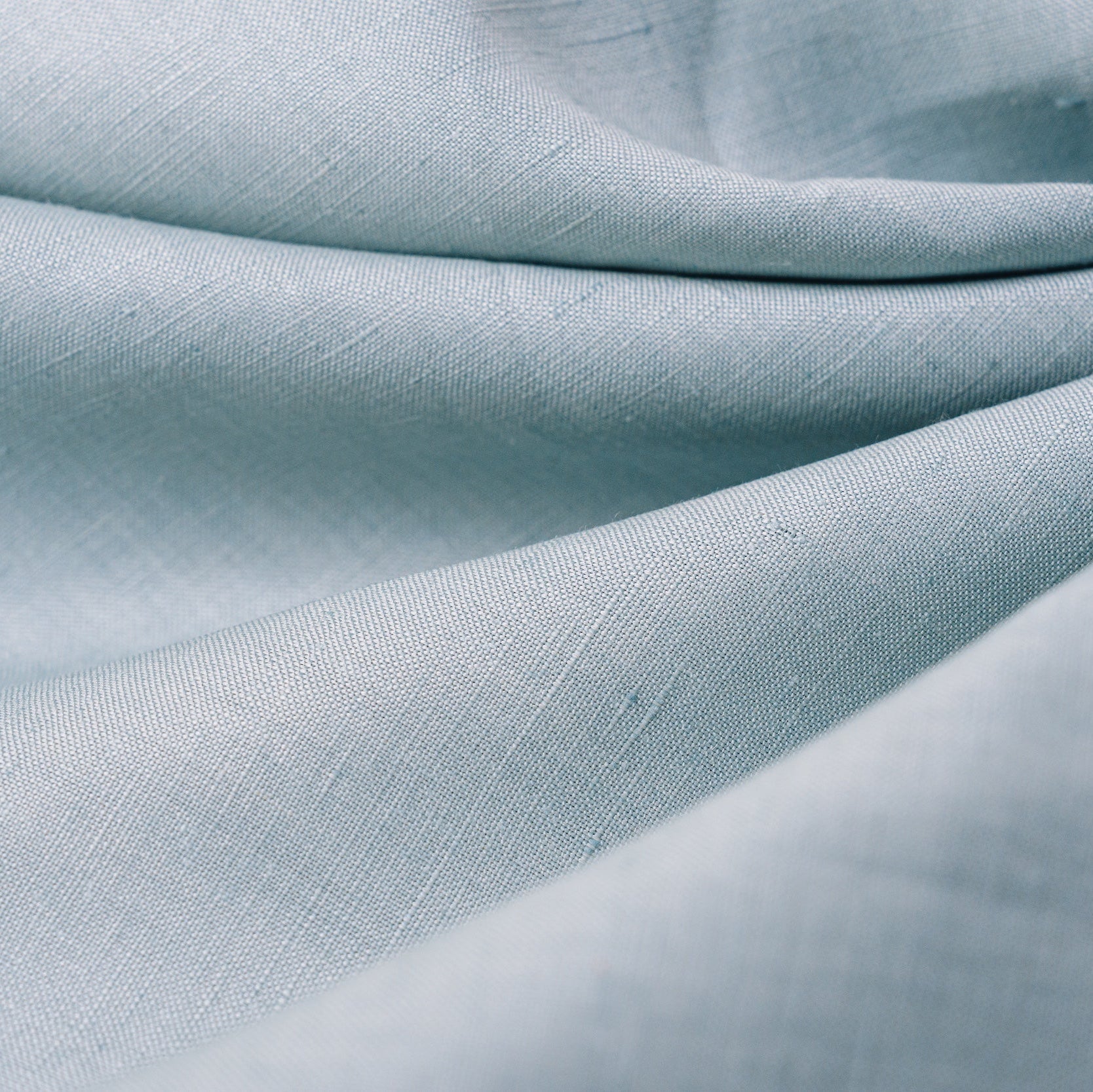 Blue Hemp/Raw Silk Fabric