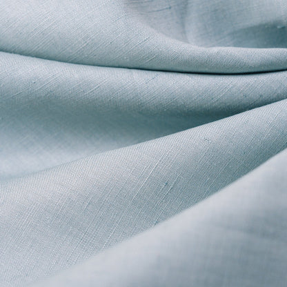 Blue Hemp/Raw Silk Fabric