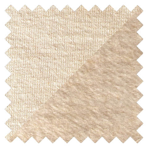 Washed Hemp Organic Cotton Fleece Fabric – 13 oz