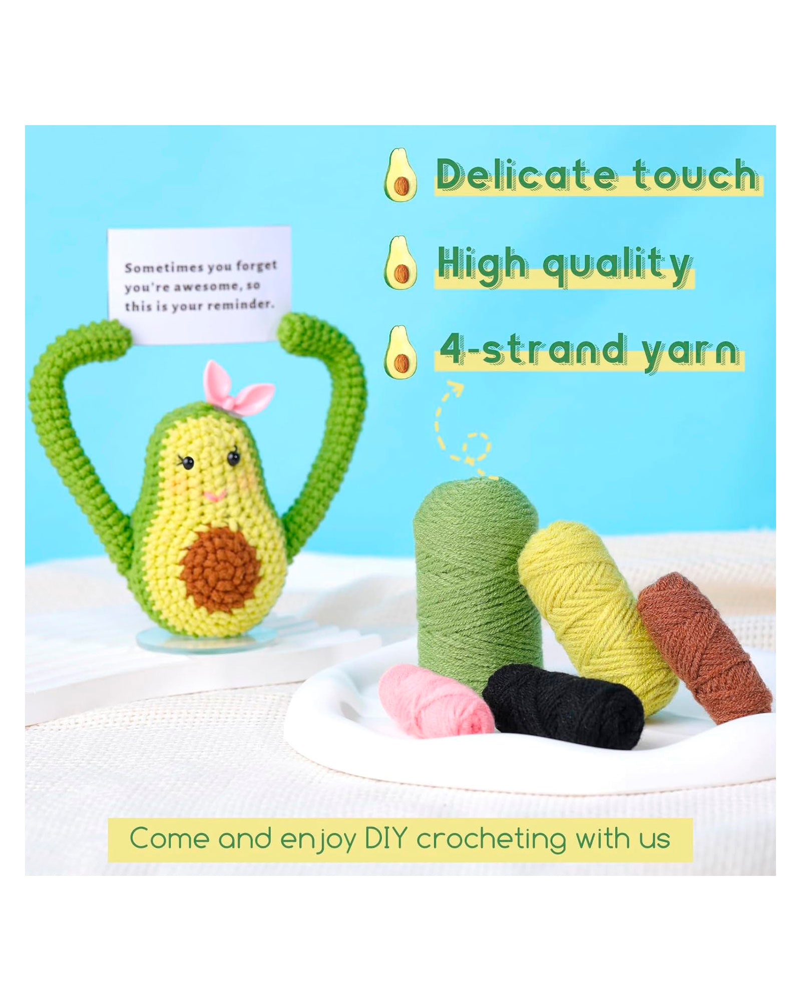 Crochet DIY Kit - Avocado