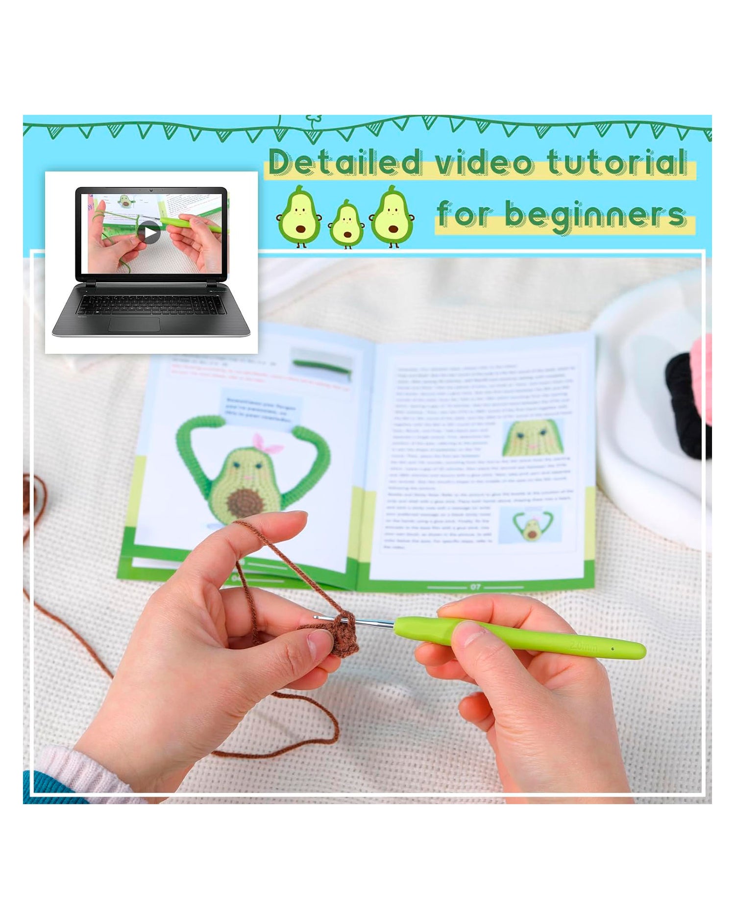 Crochet DIY Kit - Avocado