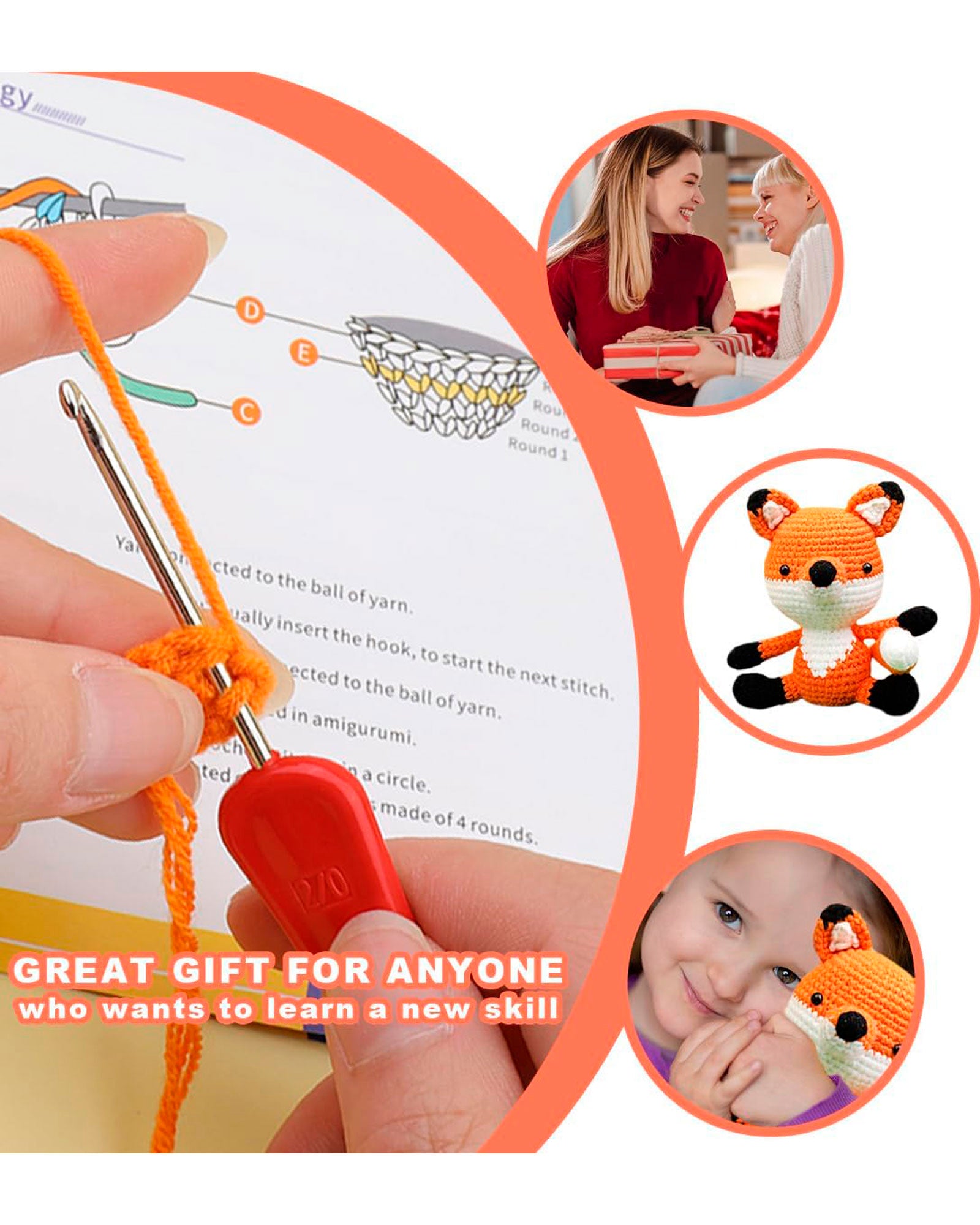 Crochet DIY Kit - Little Fox