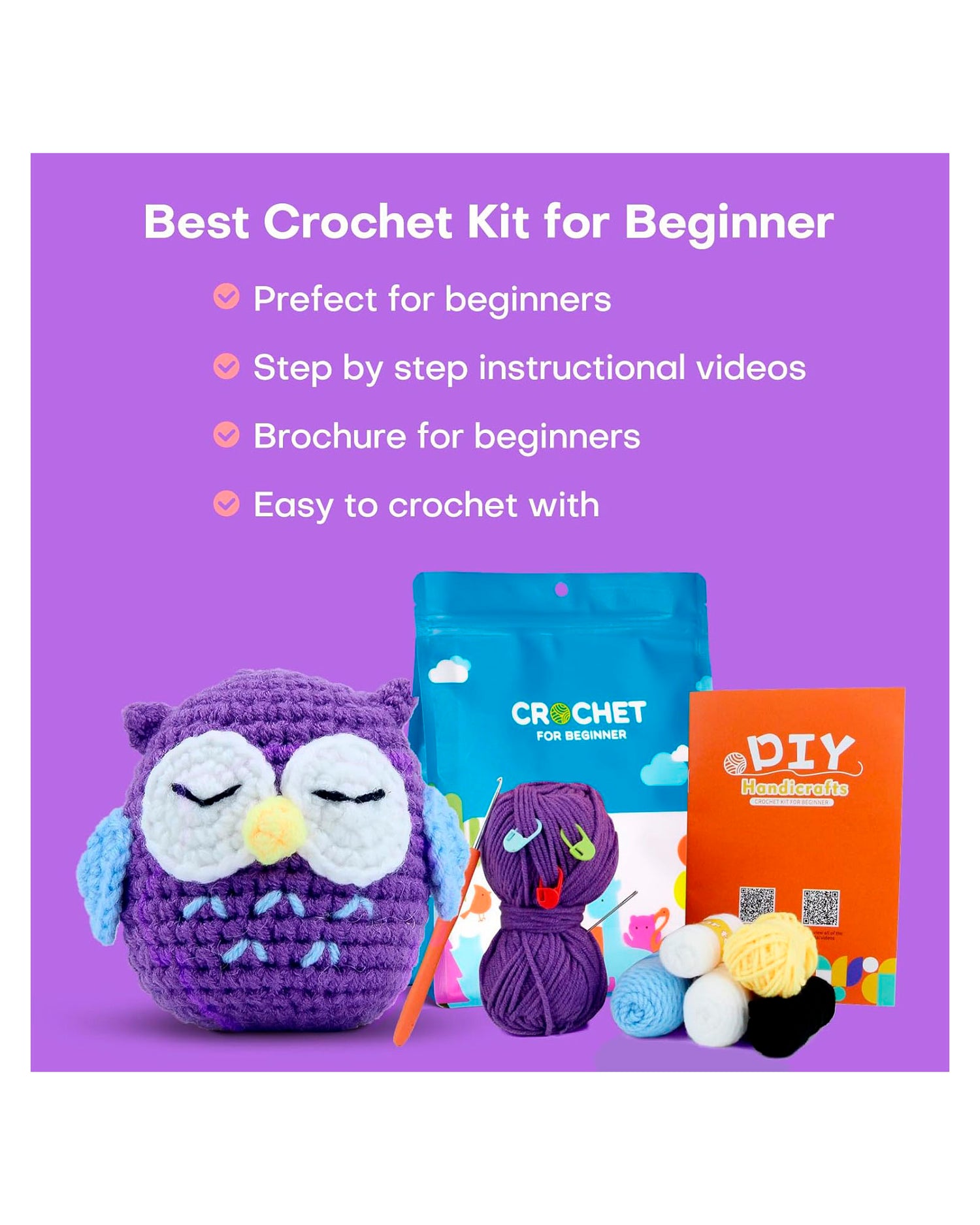 Crochet DIY Kit - Little Owl