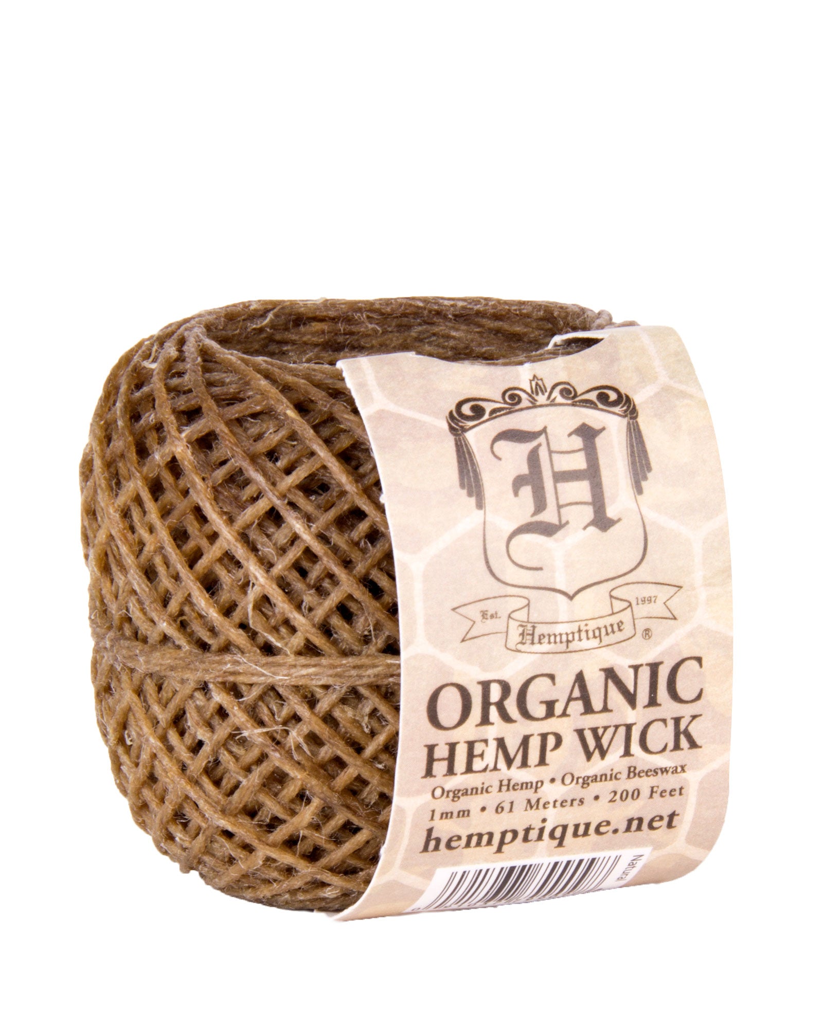 Organic Beeswax Hemp Wick