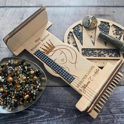 Jewel Loom Wood Mini Bead Loom Portable Easy to Use