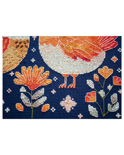 DIY Cross Stitch Kit - Best Hen Friends
