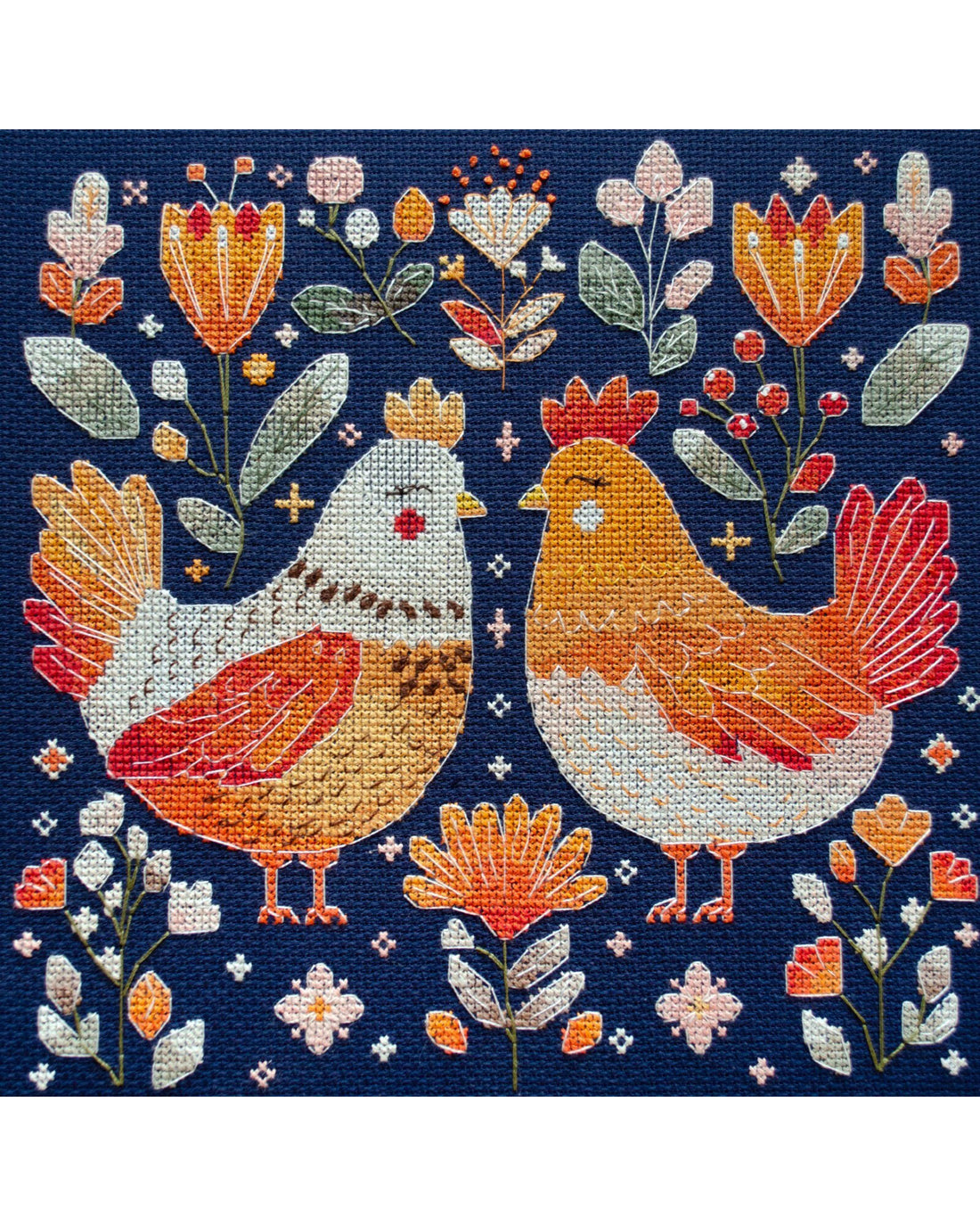 DIY Cross Stitch Kit - Best Hen Friends