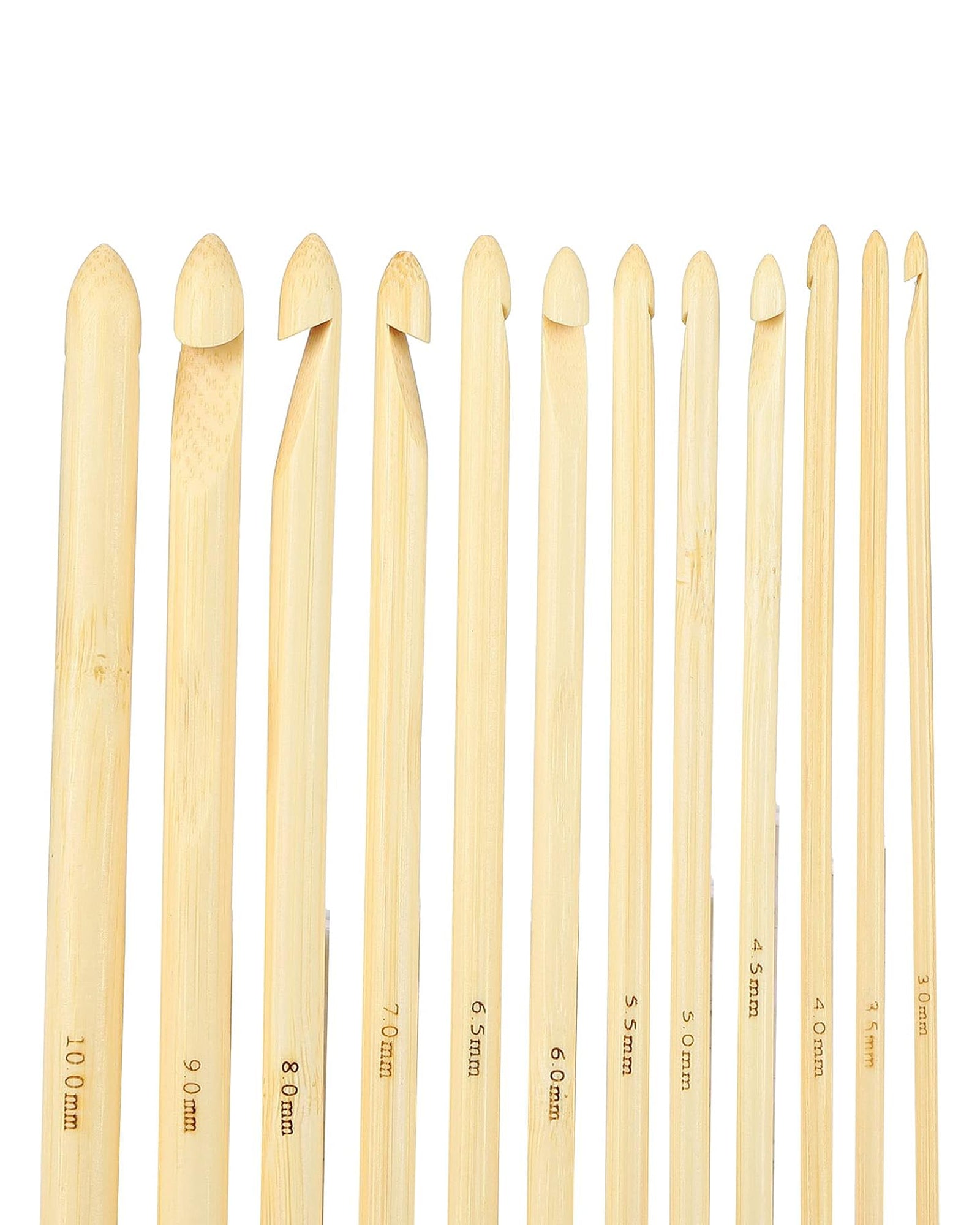 12pc Circular Bamboo Crochet Hook Sets