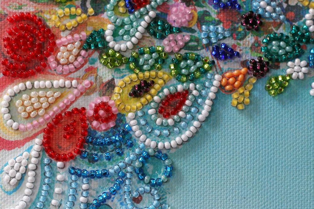 Mini Bead Embroidery Kit - Colored Tail