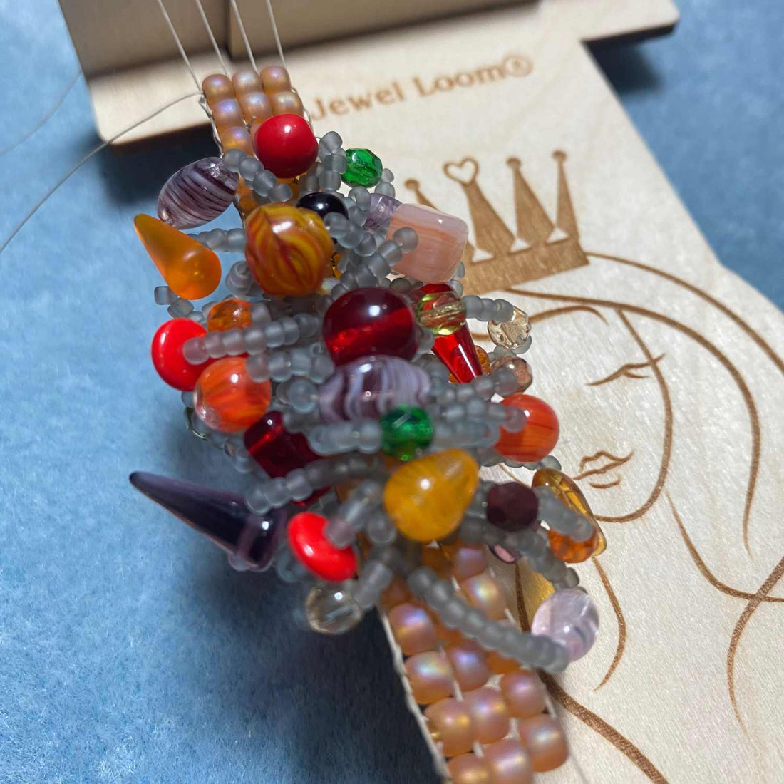 Jewel Loom Wood Mini Bead Loom Portable Easy to Use