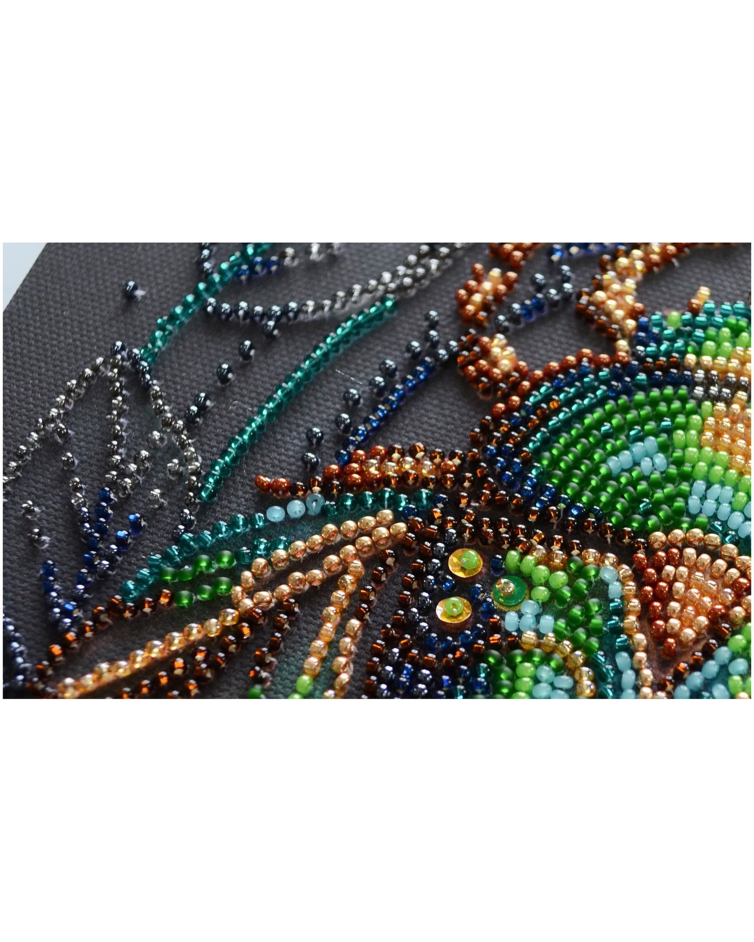 Bead Embroidery Kit - Emerald Beetle