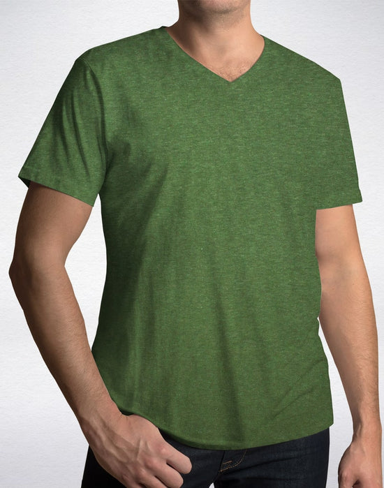 Hemp Blank V Neck T-Shirts