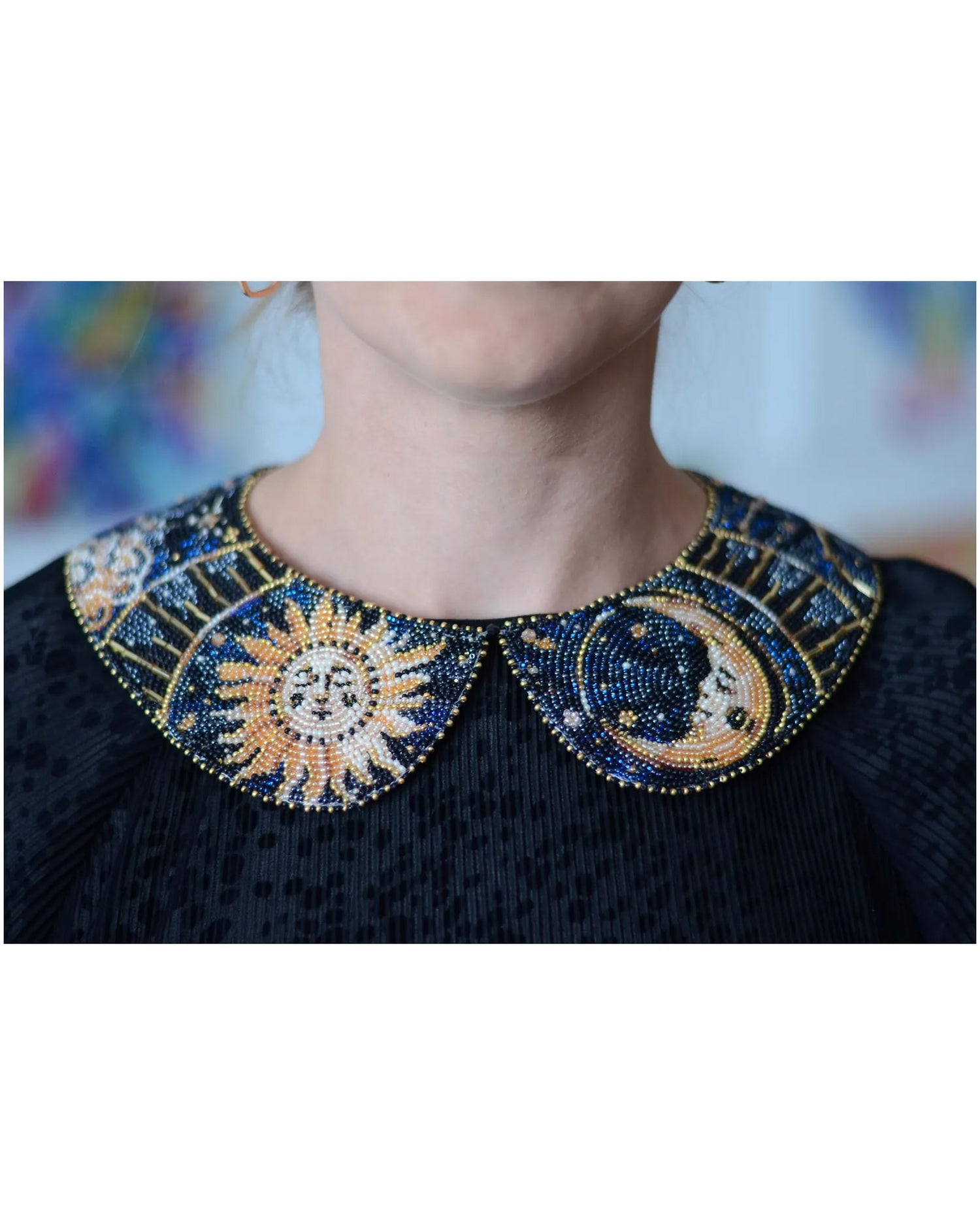 Decorative Collar Embroidery Kit - Galactic Beauty