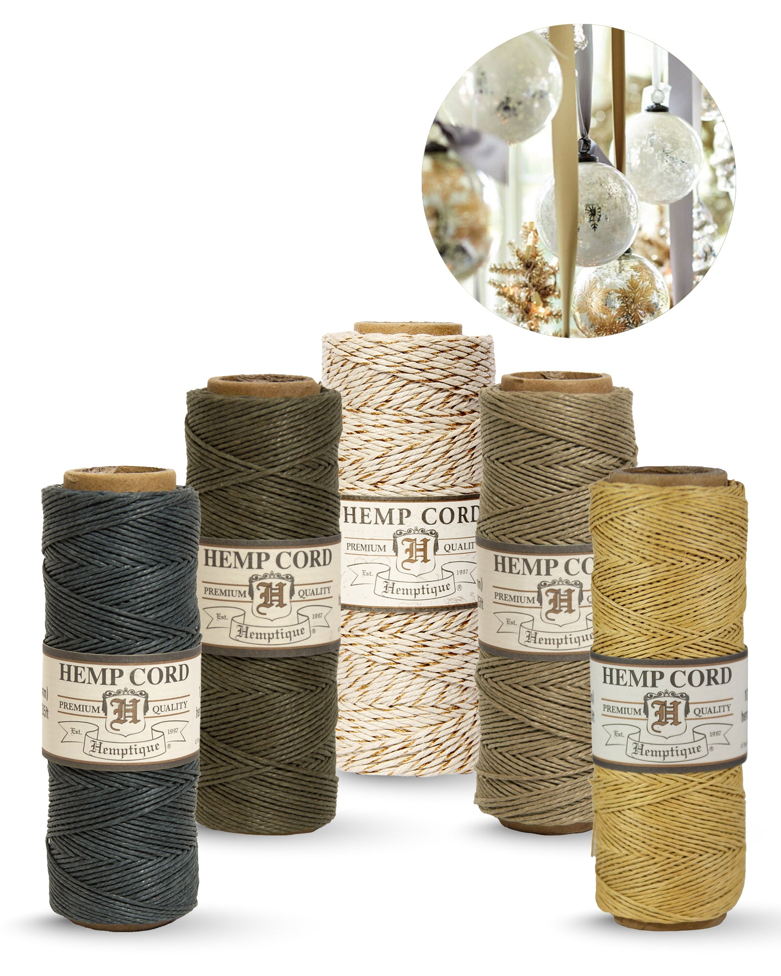 0.5mm Hemp Cord Value Packs Holiday Collection