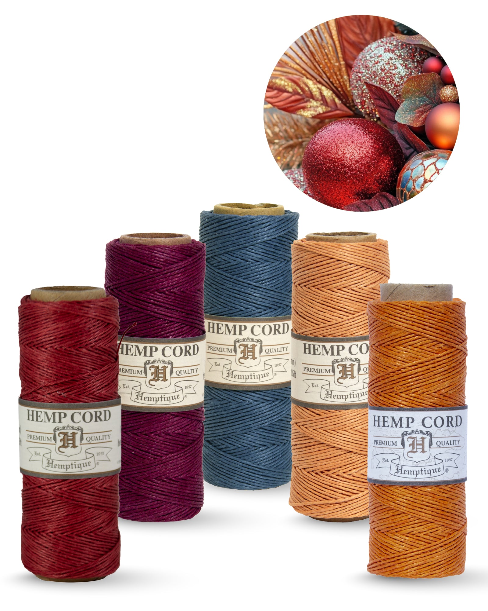 0.5mm Hemp Cord Value Packs Holiday Collection