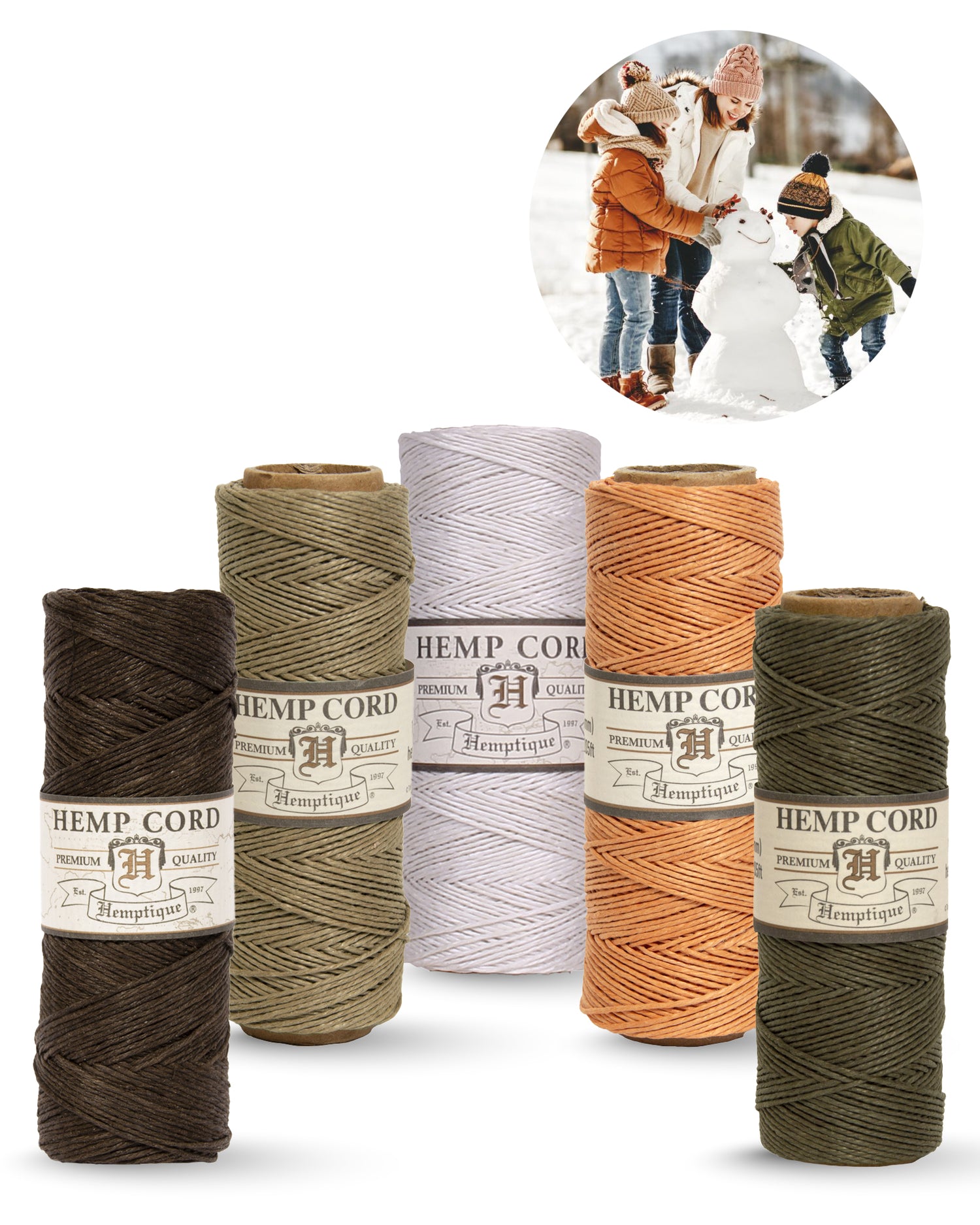 0.5mm Hemp Cord Value Packs Holiday Collection