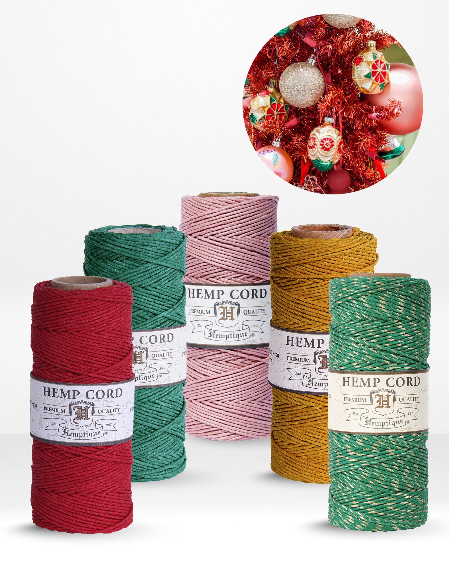 1mm Hemp Cord Value Packs Holiday Collection