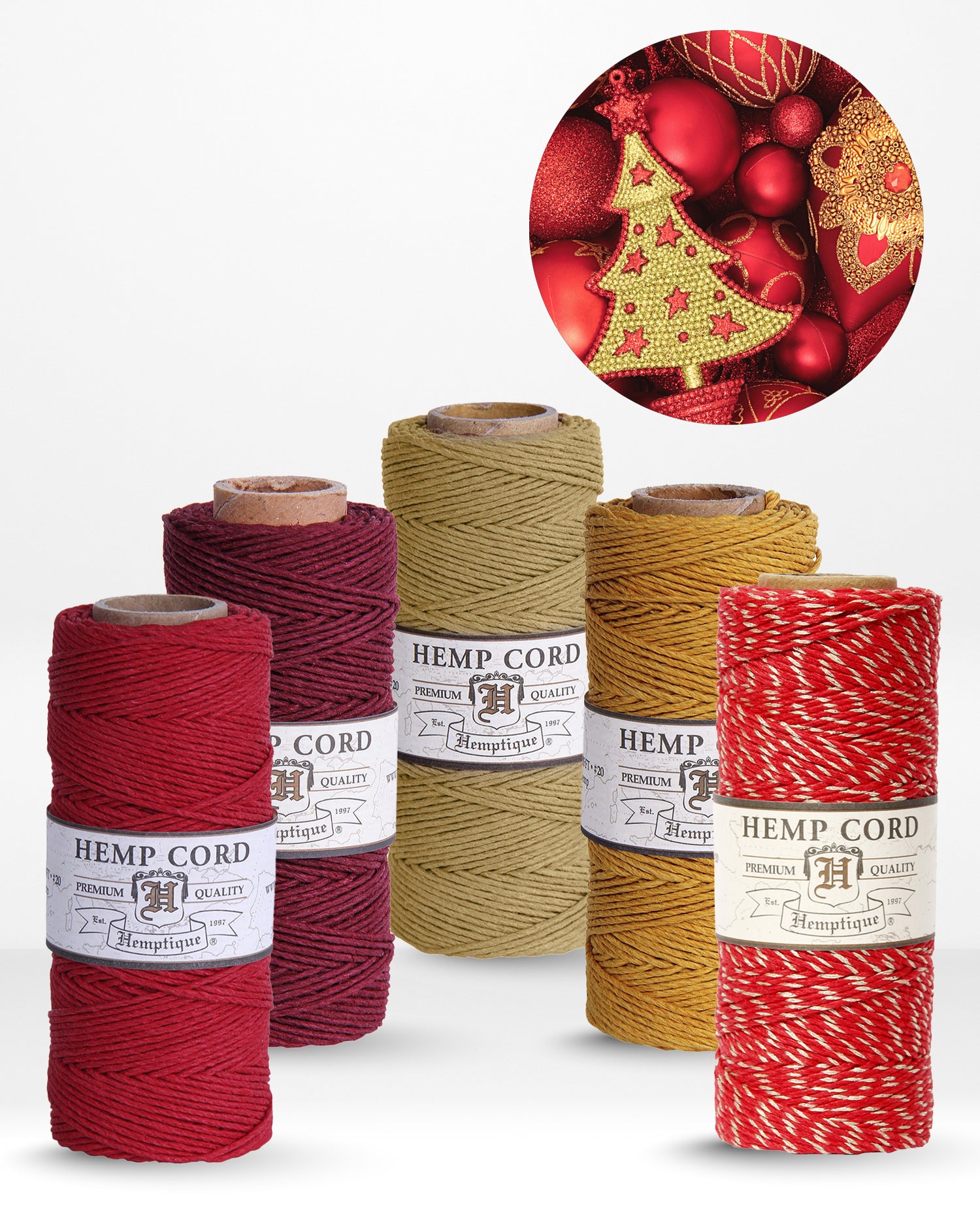 1mm Hemp Cord Value Packs Holiday Collection