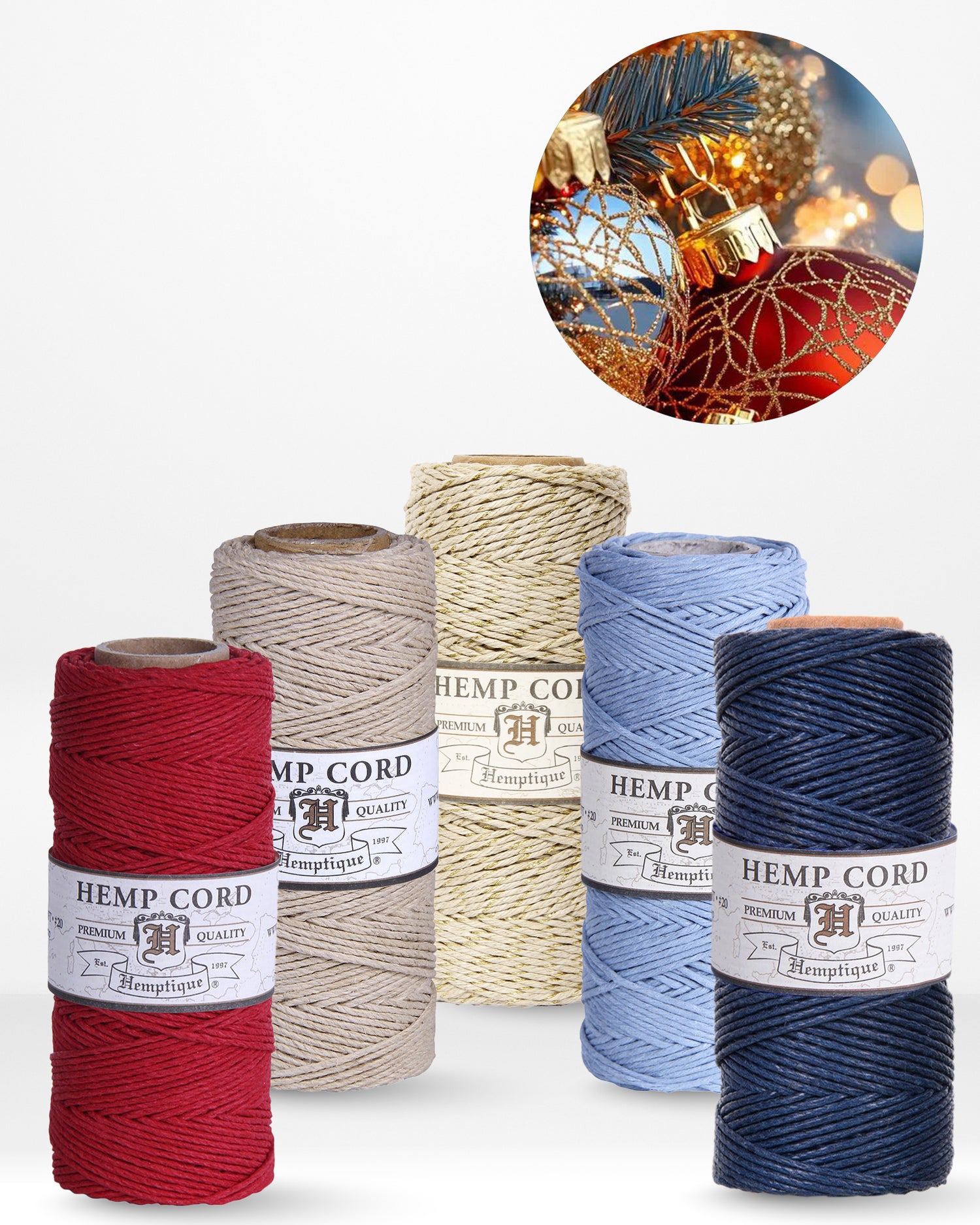 1mm Hemp Cord Value Packs Holiday Collection