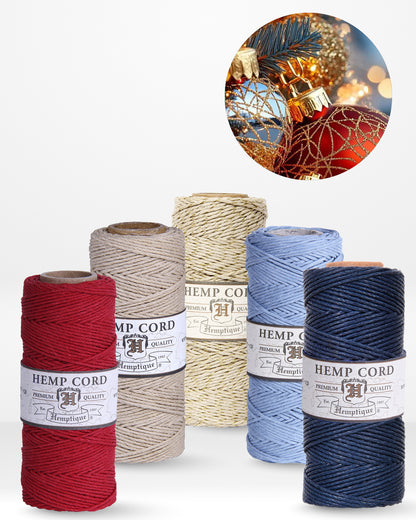 1mm Hemp Cord Value Packs Holiday Collection