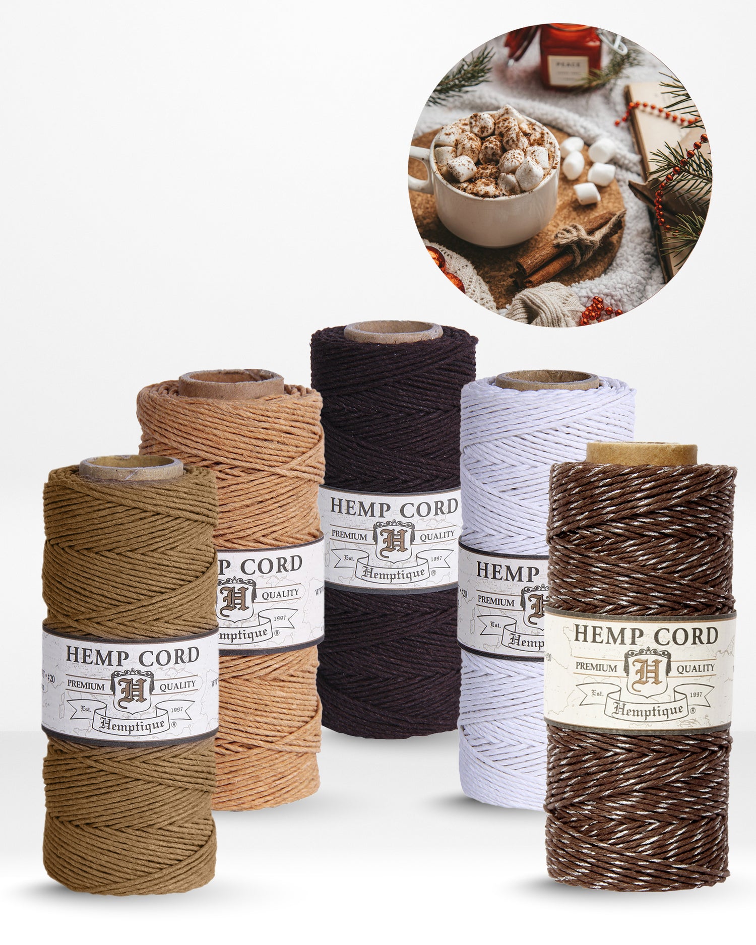 1mm Hemp Cord Value Packs Holiday Collection