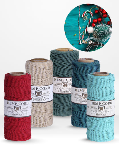 1mm Hemp Cord Value Packs Holiday Collection