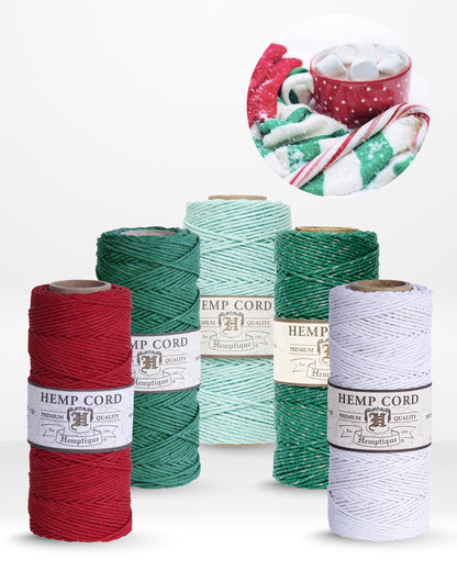 1mm Hemp Cord Value Packs Holiday Collection