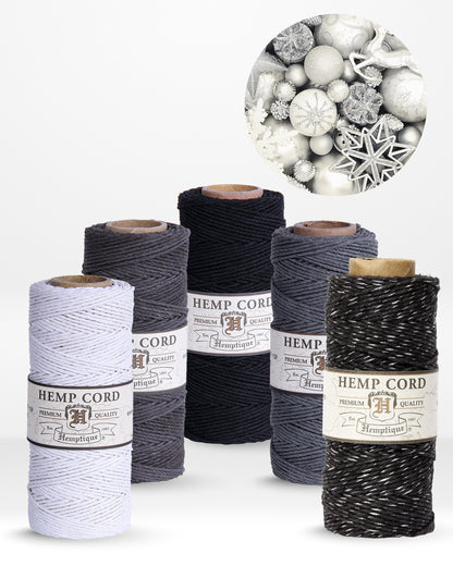 1mm Hemp Cord Value Packs Holiday Collection