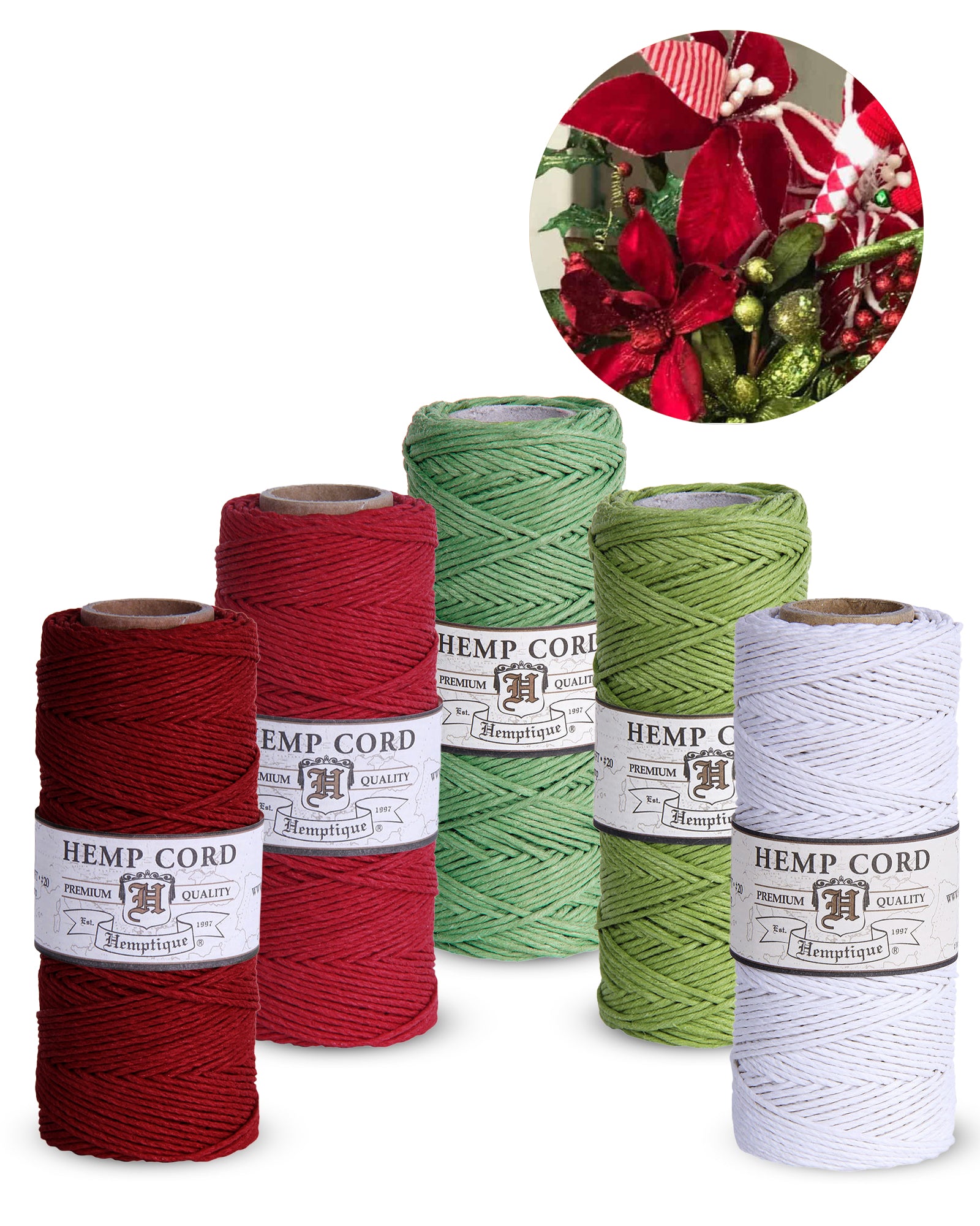 1mm Hemp Cord Value Packs Holiday Collection